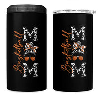 Basketball Mom 4 in 1 Can Cooler Tumbler Retro Style Gift For Sports Lover