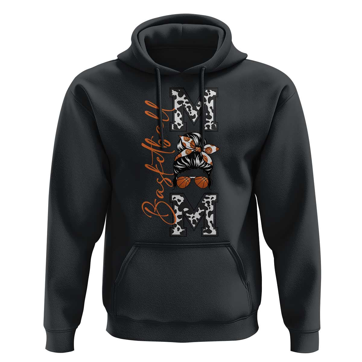 Basketball Mom Hoodie Retro Style Gift For Sports Lover - Wonder Print Shop