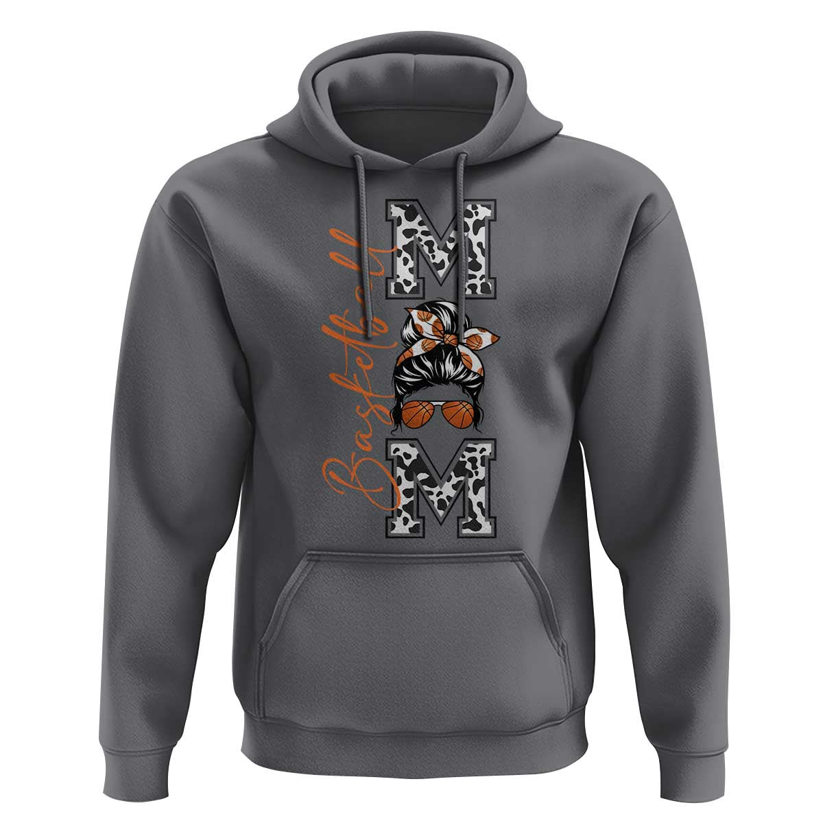 Basketball Mom Hoodie Retro Style Gift For Sports Lover - Wonder Print Shop