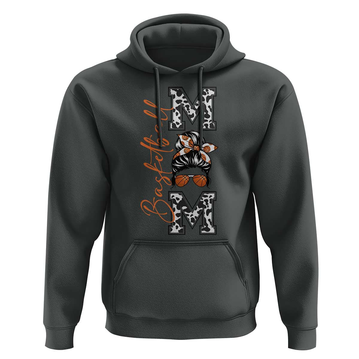 Basketball Mom Hoodie Retro Style Gift For Sports Lover - Wonder Print Shop