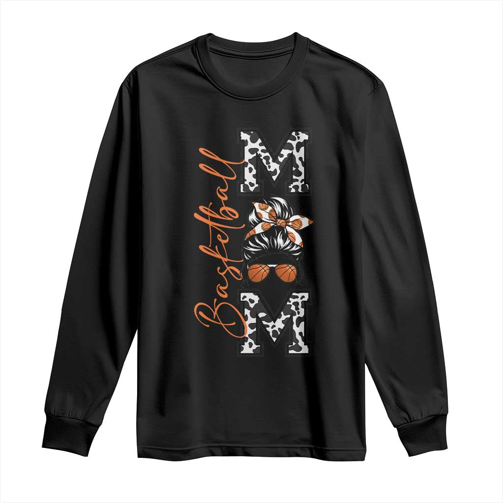 Basketball Mom Long Sleeve Shirt Retro Style Gift For Sports Lover - Wonder Print Shop