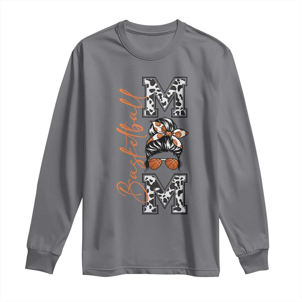 Basketball Mom Long Sleeve Shirt Retro Style Gift For Sports Lover - Wonder Print Shop