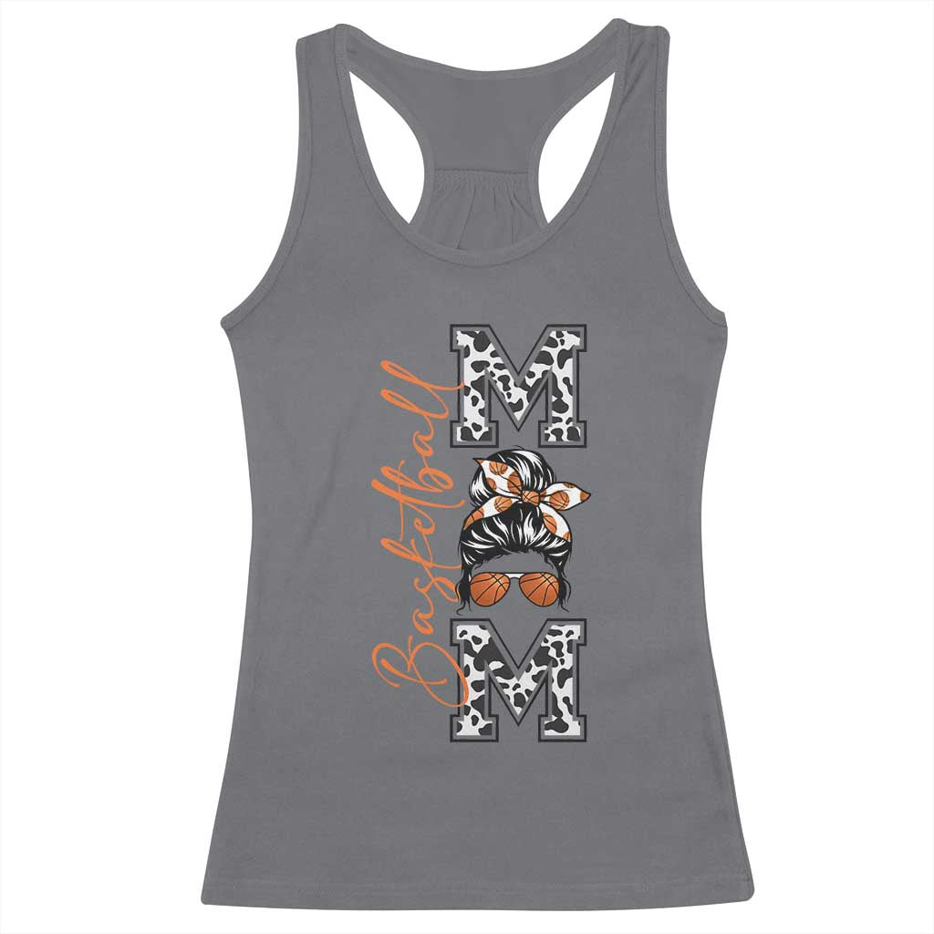Basketball Mom Racerback Tank Top Retro Style Gift For Sports Lover - Wonder Print Shop