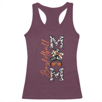 Basketball Mom Racerback Tank Top Retro Style Gift For Sports Lover - Wonder Print Shop