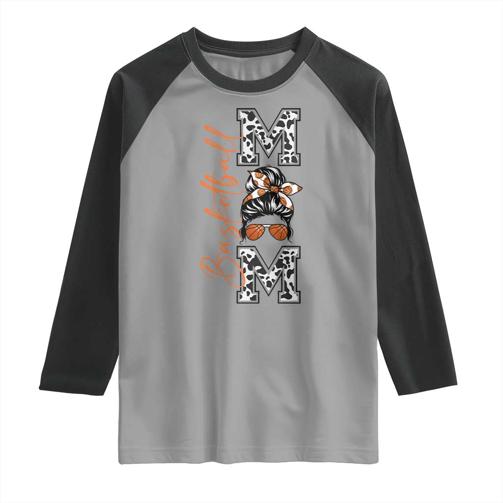 Basketball Mom Raglan Shirt Retro Style Gift For Sports Lover - Wonder Print Shop
