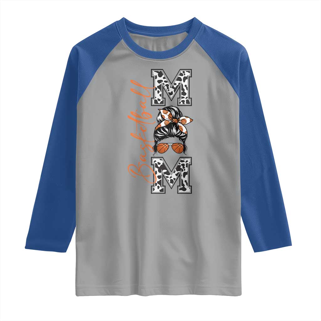 Basketball Mom Raglan Shirt Retro Style Gift For Sports Lover - Wonder Print Shop
