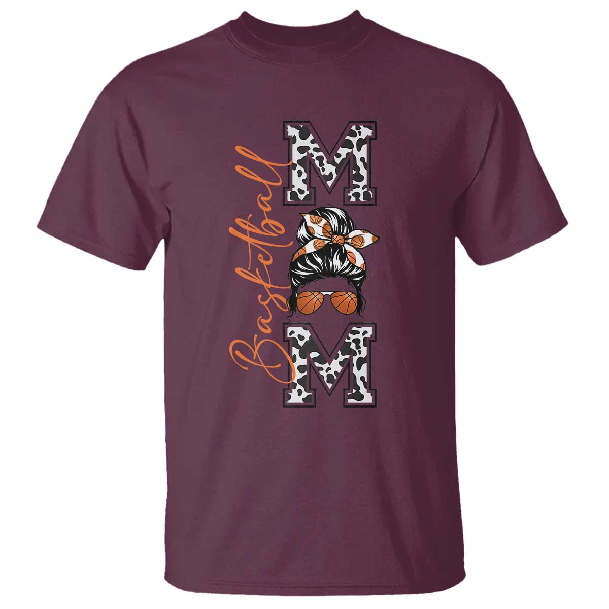 Basketball Mom T Shirt Retro Style Gift For Sports Lover - Wonder Print Shop