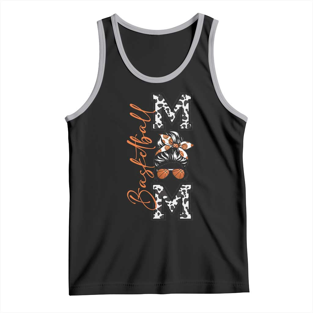 Basketball Mom Tank Top Retro Style Gift For Sports Lover - Wonder Print Shop