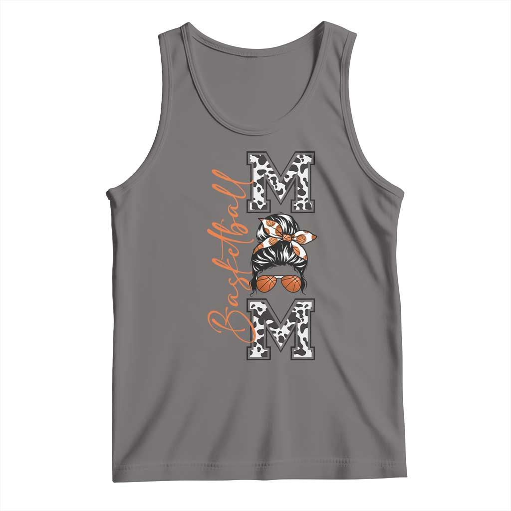 Basketball Mom Tank Top Retro Style Gift For Sports Lover - Wonder Print Shop