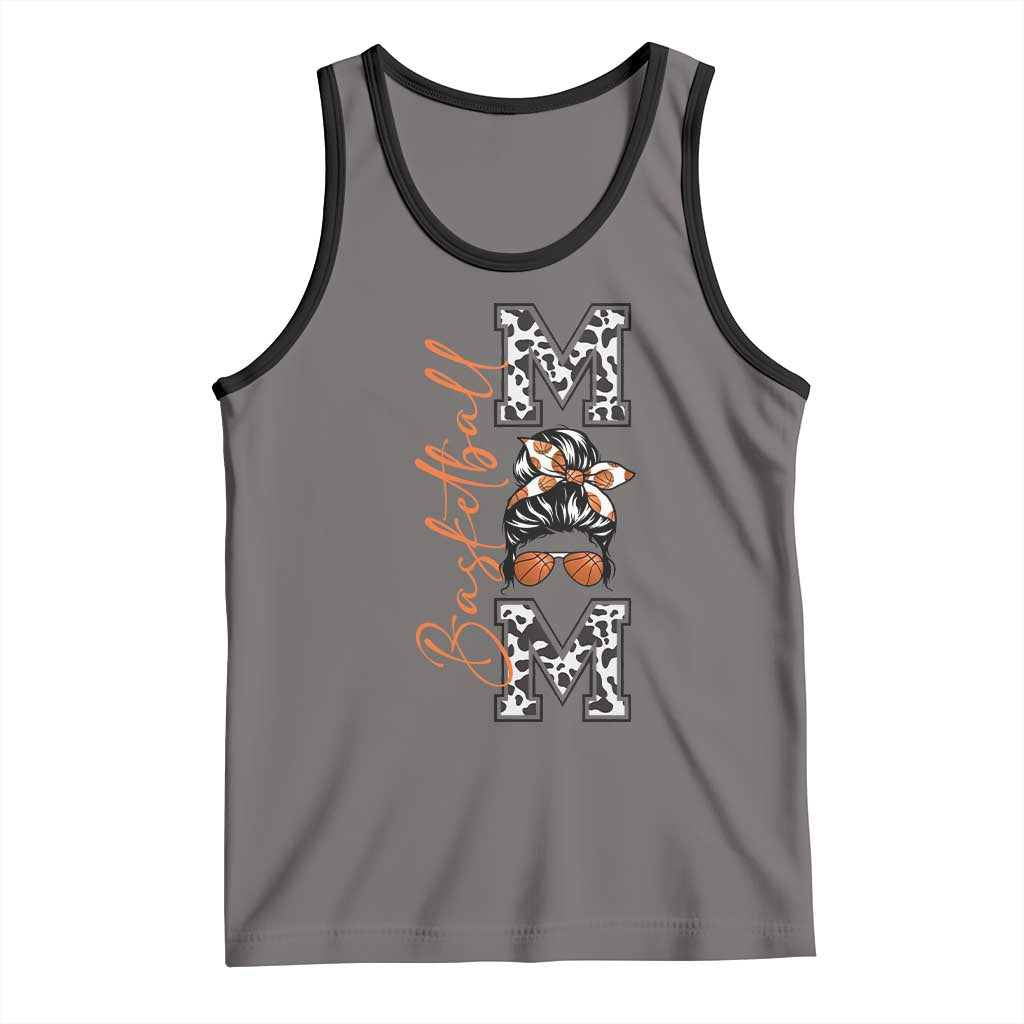 Basketball Mom Tank Top Retro Style Gift For Sports Lover - Wonder Print Shop