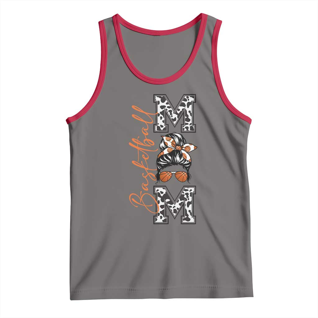 Basketball Mom Tank Top Retro Style Gift For Sports Lover - Wonder Print Shop