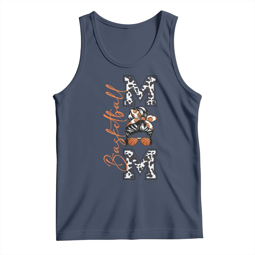 Basketball Mom Tank Top Retro Style Gift For Sports Lover - Wonder Print Shop