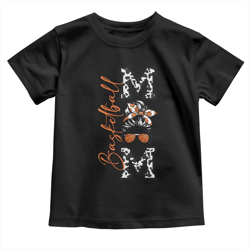 Basketball Mom Toddler T Shirt Retro Style Gift For Sports Lover - Wonder Print Shop