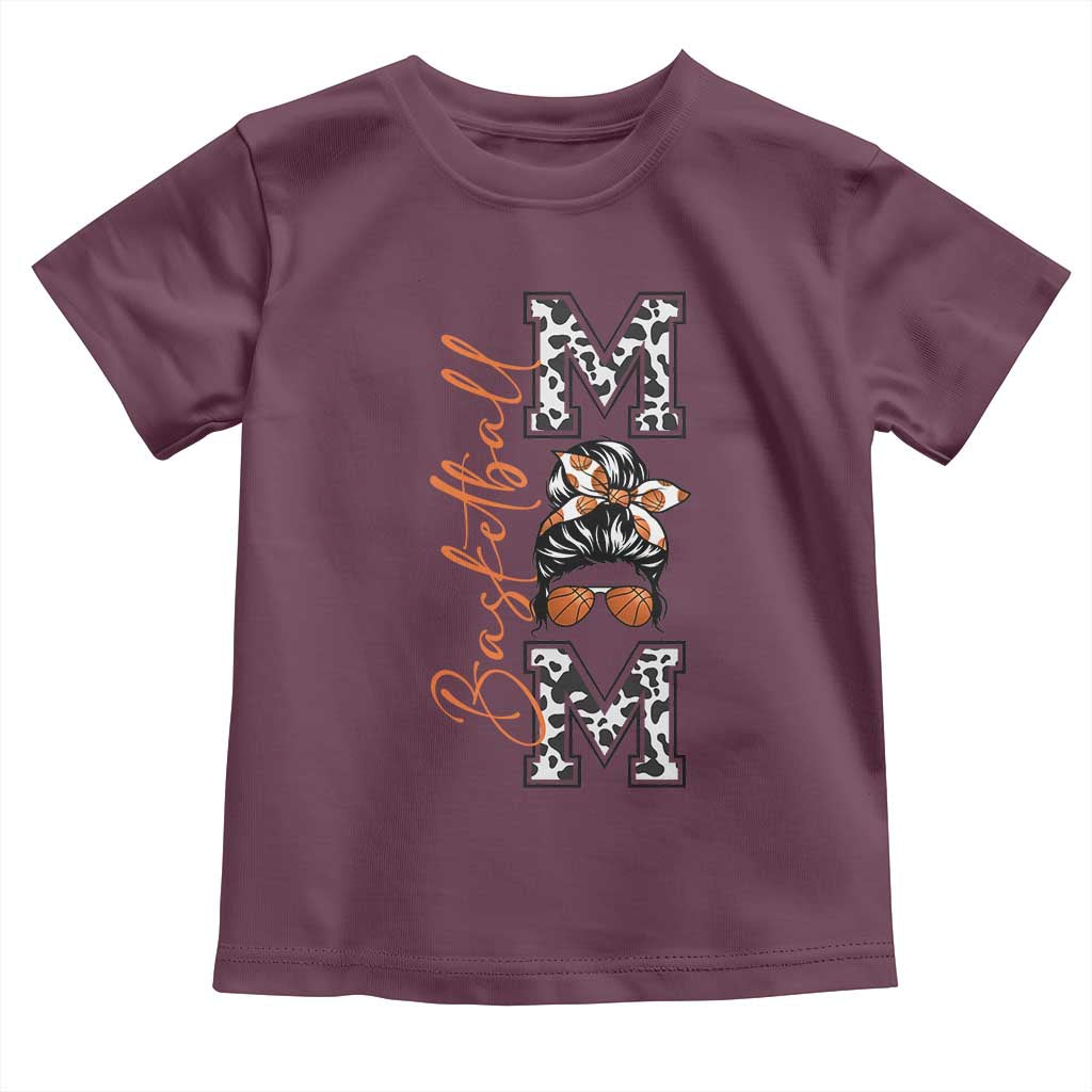 Basketball Mom Toddler T Shirt Retro Style Gift For Sports Lover - Wonder Print Shop