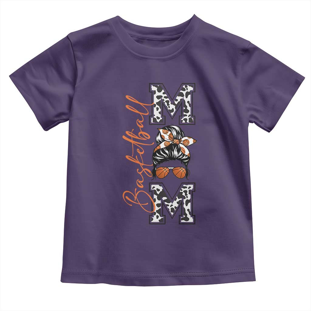 Basketball Mom Toddler T Shirt Retro Style Gift For Sports Lover - Wonder Print Shop