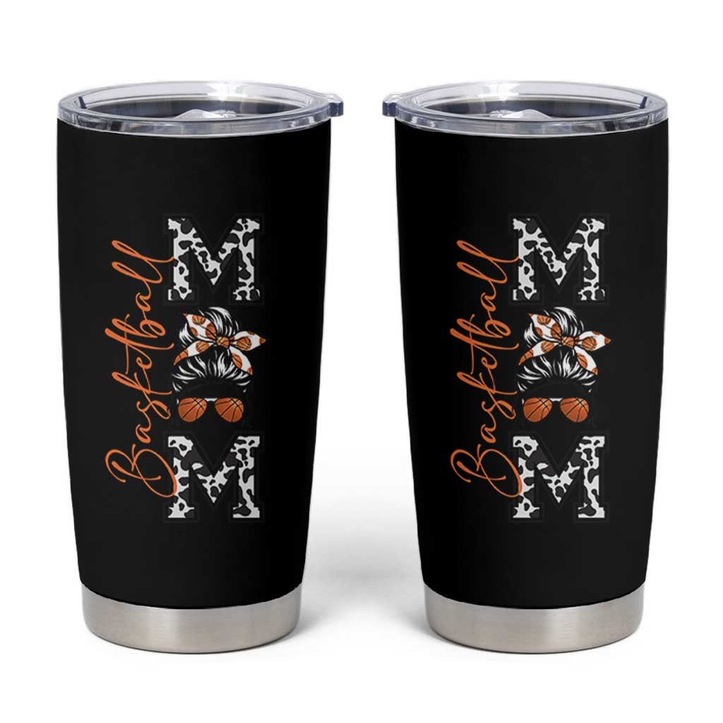 Basketball Mom Tumbler Cup Retro Style Gift For Sports Lover