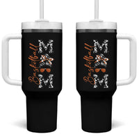 Basketball Mom Tumbler With Handle Retro Style Gift For Sports Lover