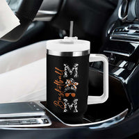 Basketball Mom Tumbler With Handle Retro Style Gift For Sports Lover
