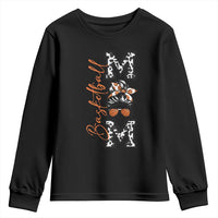 Basketball Mom Youth Sweatshirt Retro Style Gift For Sports Lover - Wonder Print Shop