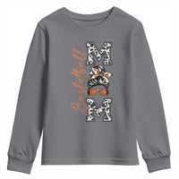 Basketball Mom Youth Sweatshirt Retro Style Gift For Sports Lover - Wonder Print Shop