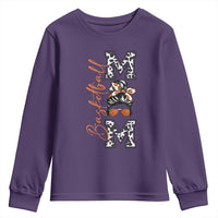 Basketball Mom Youth Sweatshirt Retro Style Gift For Sports Lover - Wonder Print Shop