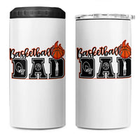 Basketball Dad 4 in 1 Can Cooler Tumbler Gift For Sport Lover