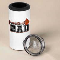 Basketball Dad 4 in 1 Can Cooler Tumbler Gift For Sport Lover