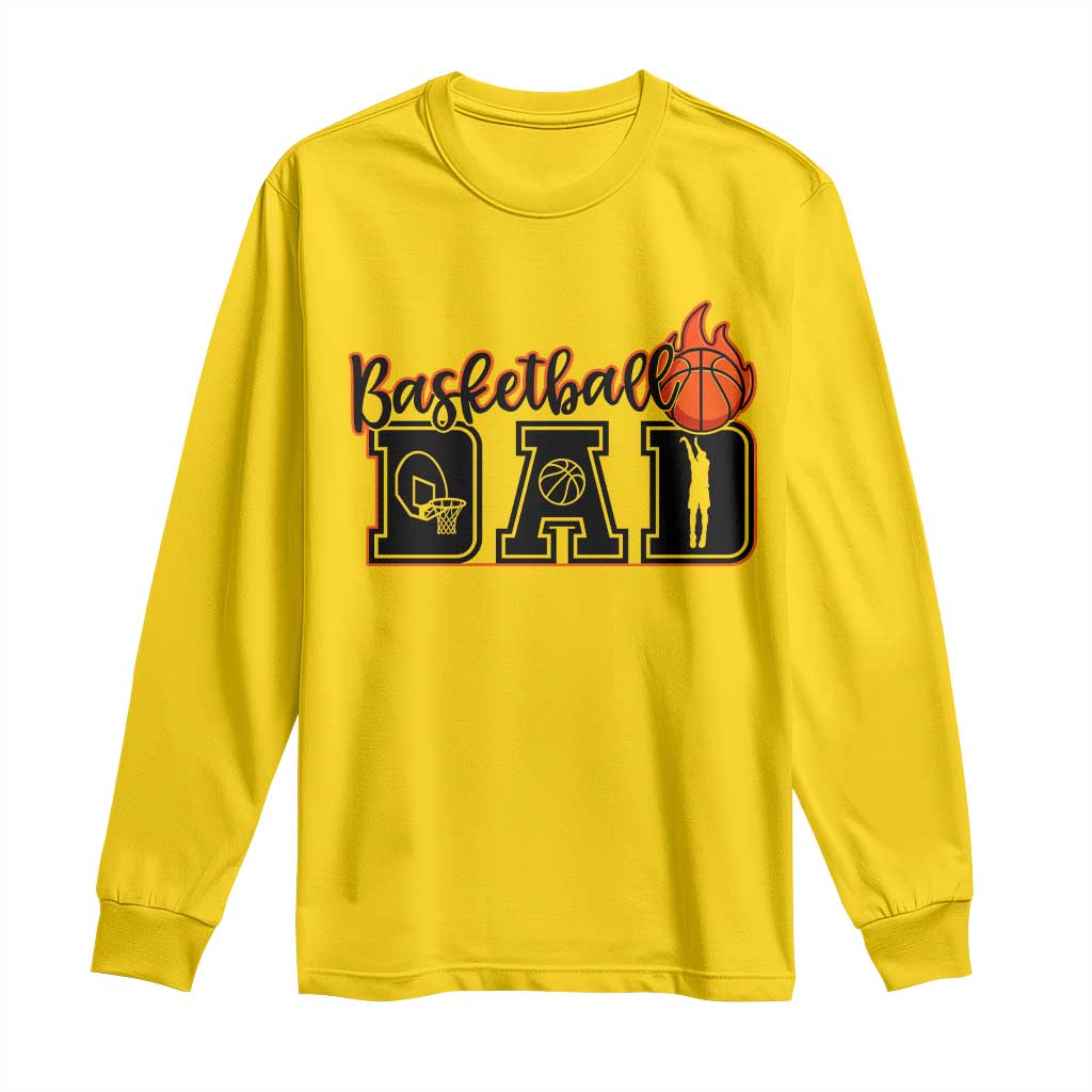 Basketball Dad Long Sleeve Shirt Gift For Sport Lover - Wonder Print Shop