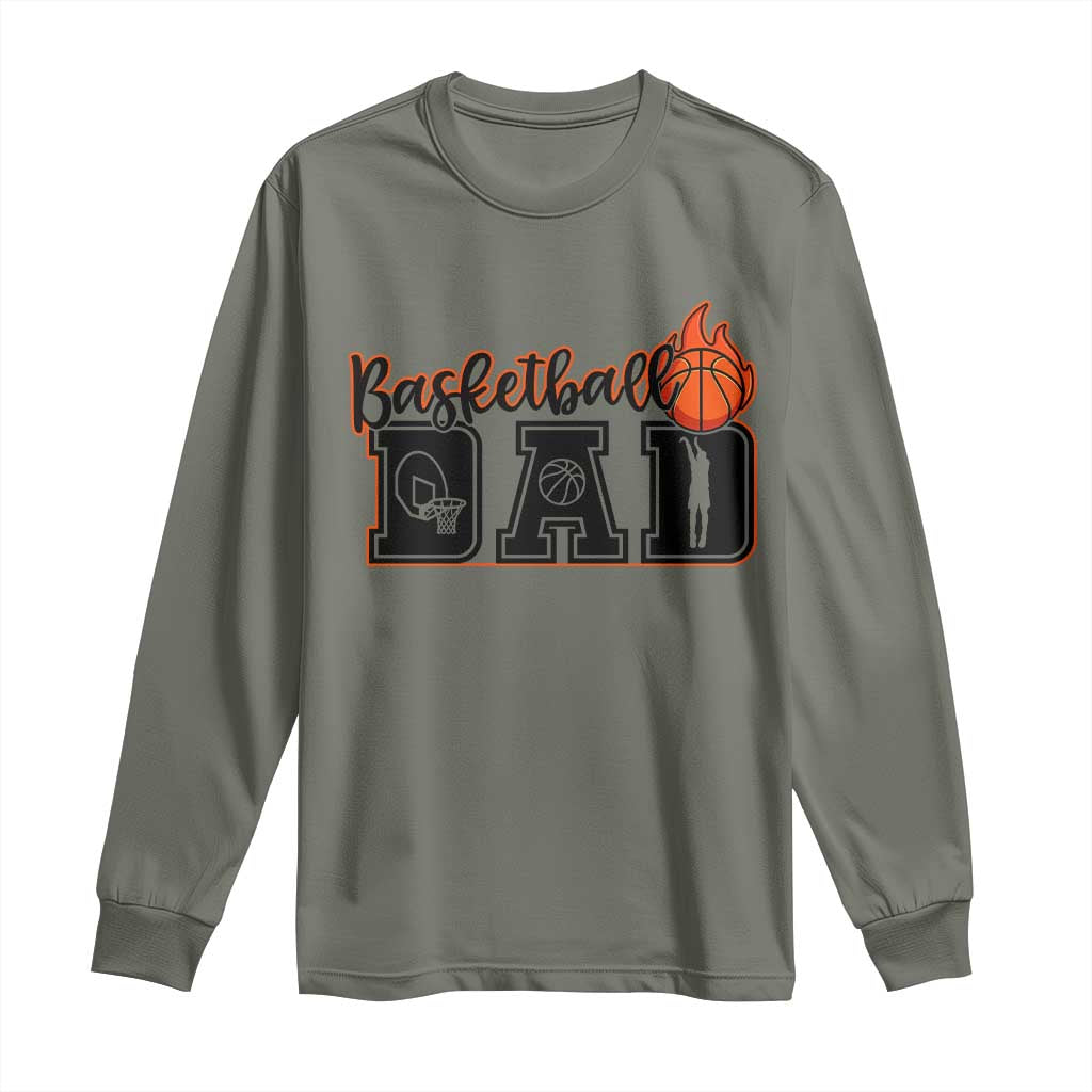 Basketball Dad Long Sleeve Shirt Gift For Sport Lover - Wonder Print Shop