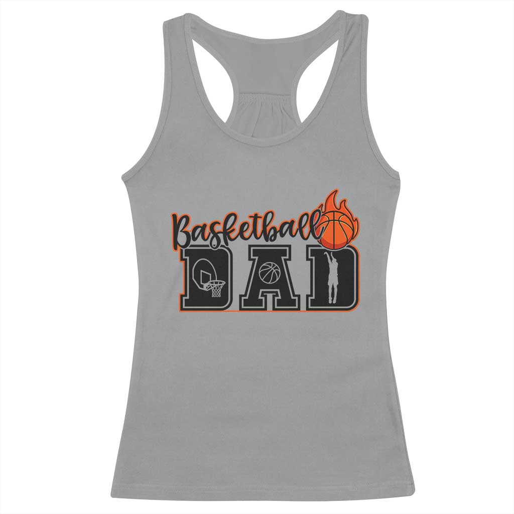 Basketball Dad Racerback Tank Top Gift For Sport Lover - Wonder Print Shop