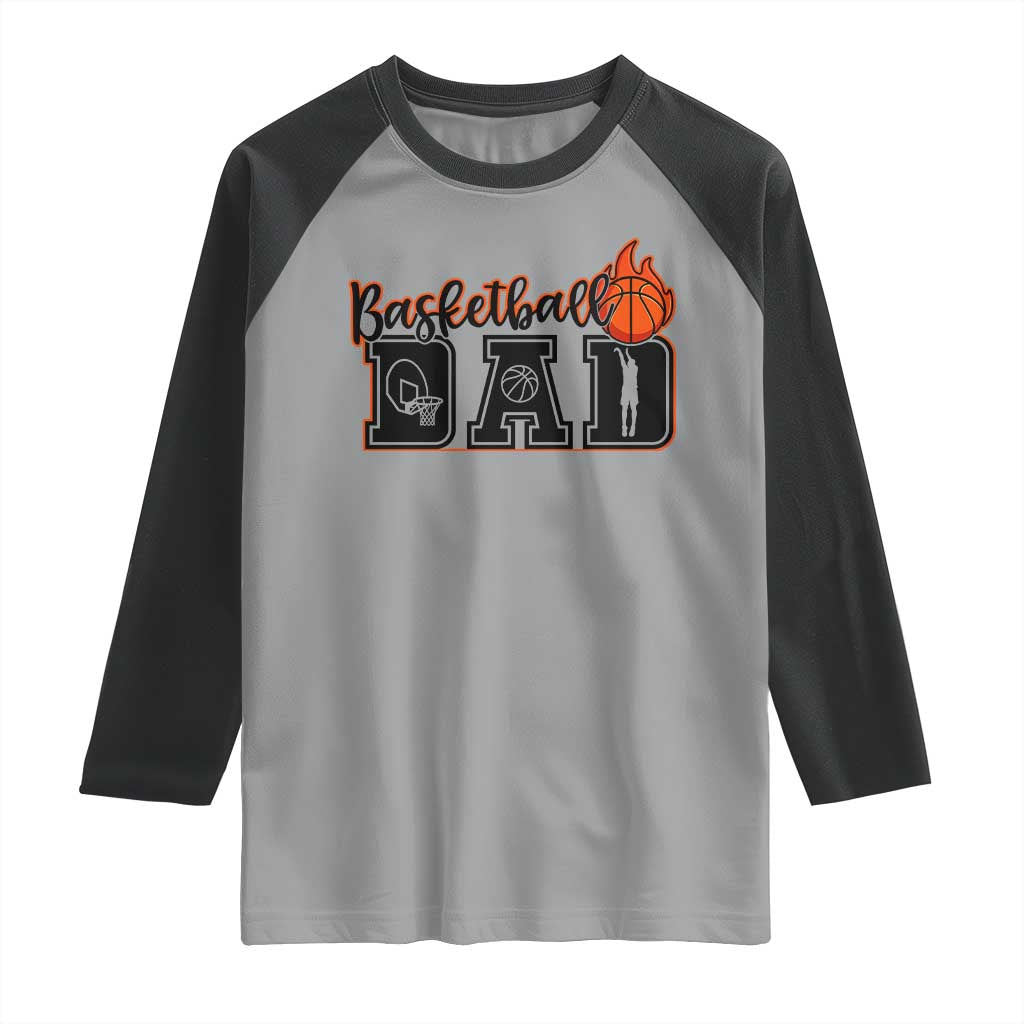 Basketball Dad Raglan Shirt Gift For Sport Lover - Wonder Print Shop