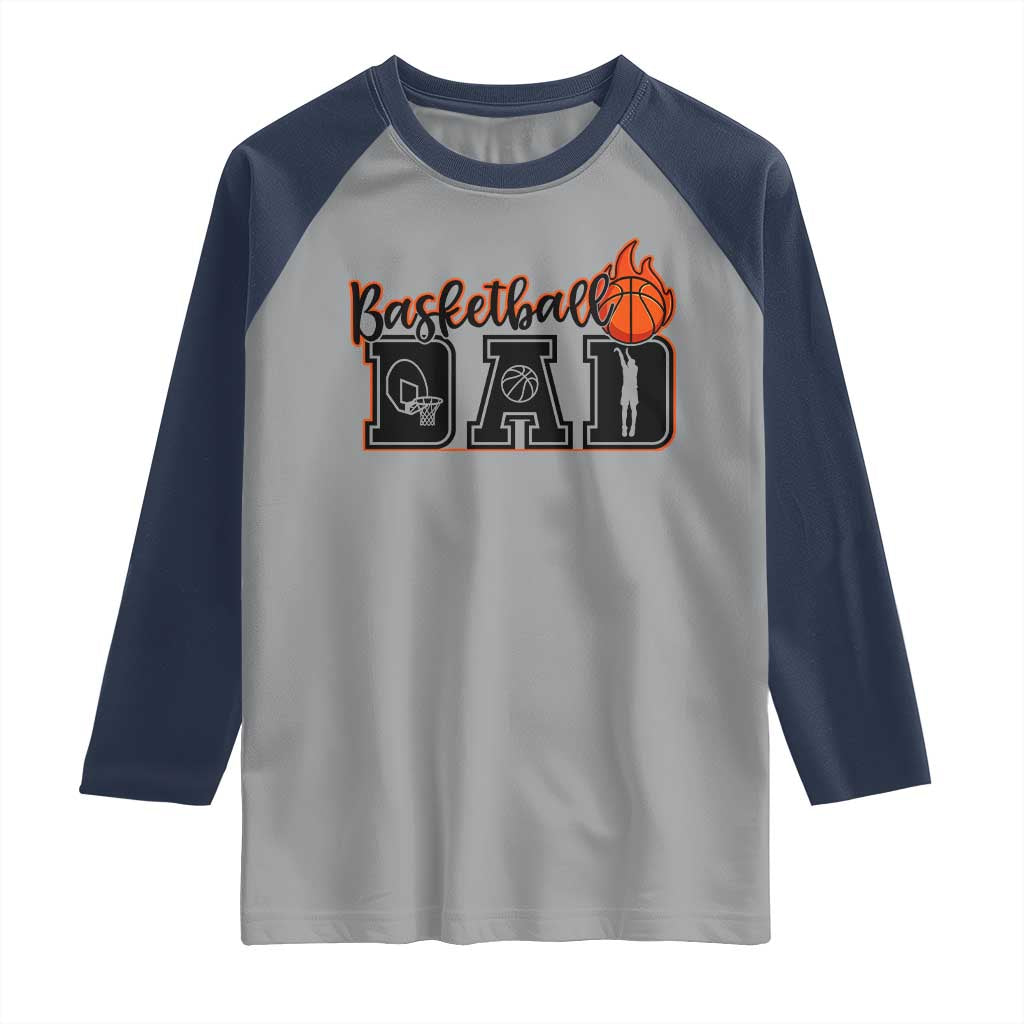 Basketball Dad Raglan Shirt Gift For Sport Lover - Wonder Print Shop