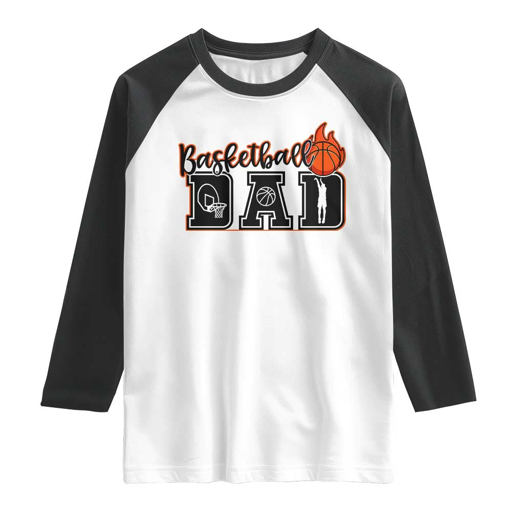 Basketball Dad Raglan Shirt Gift For Sport Lover - Wonder Print Shop