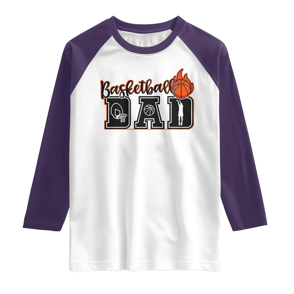 Basketball Dad Raglan Shirt Gift For Sport Lover - Wonder Print Shop