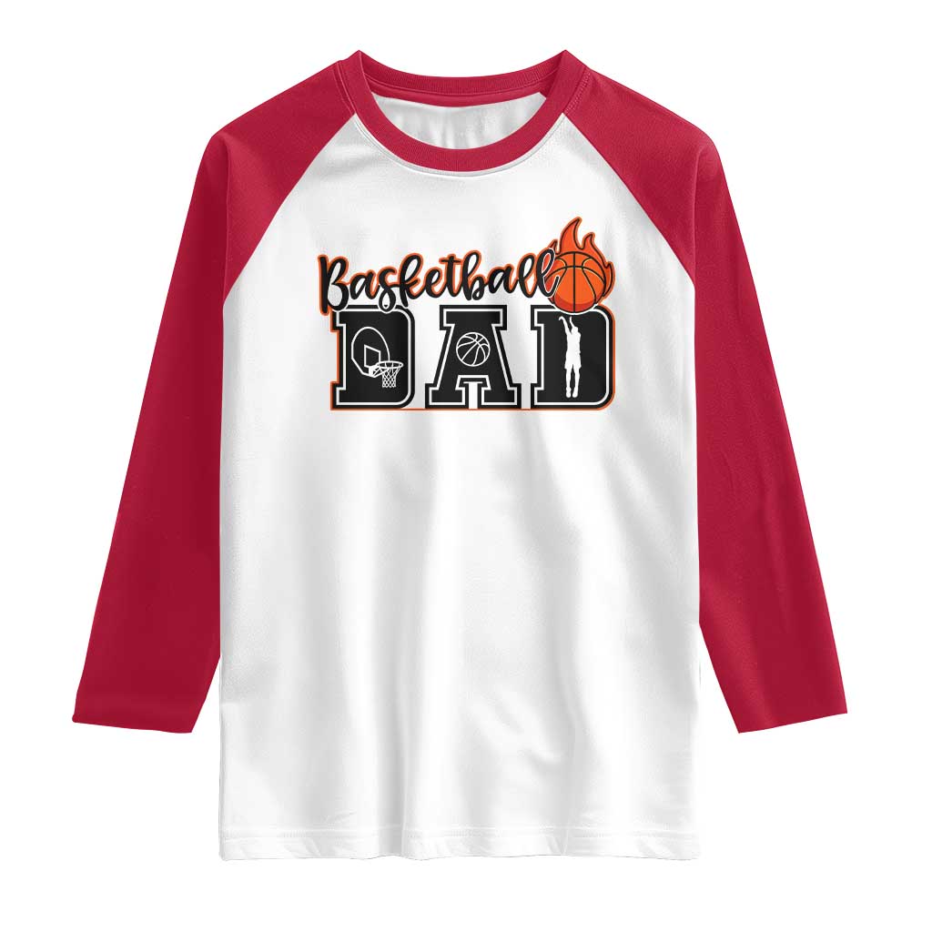 Basketball Dad Raglan Shirt Gift For Sport Lover - Wonder Print Shop
