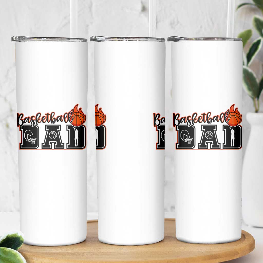 Basketball Dad Skinny Tumbler Gift For Sport Lover