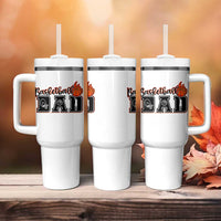 Basketball Dad Tumbler With Handle Gift For Sport Lover