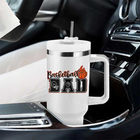Basketball Dad Tumbler With Handle Gift For Sport Lover