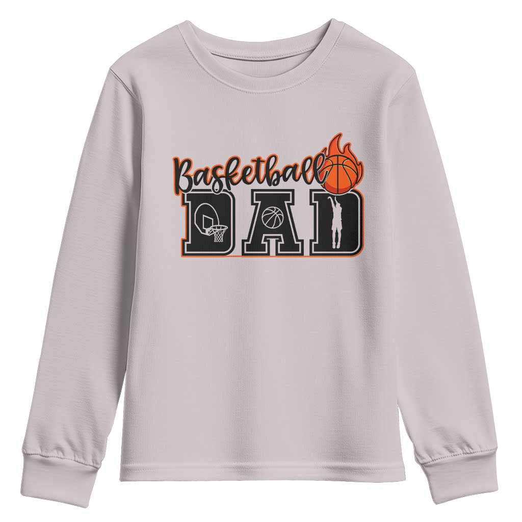 Basketball Dad Youth Sweatshirt Gift For Sport Lover - Wonder Print Shop