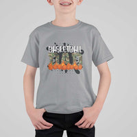 Basketball Dad T Shirt For Kid Camouflage Flame Graphic For Sport Lover - Wonder Print Shop