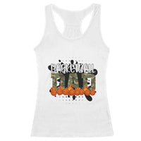 Basketball Dad Racerback Tank Top Camouflage Flame Graphic For Sport Lover - Wonder Print Shop