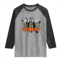 Basketball Dad Raglan Shirt Camouflage Flame Graphic For Sport Lover - Wonder Print Shop