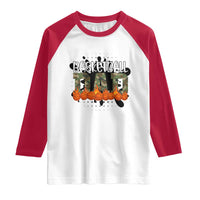 Basketball Dad Raglan Shirt Camouflage Flame Graphic For Sport Lover - Wonder Print Shop
