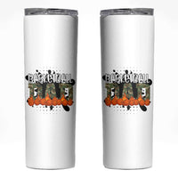 Basketball Dad Skinny Tumbler Camouflage Flame Graphic For Sport Lover