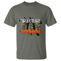 Basketball Dad T Shirt Camouflage Flame Graphic For Sport Lover - Wonder Print Shop