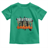 Basketball Dad Toddler T Shirt Camouflage Flame Graphic For Sport Lover - Wonder Print Shop