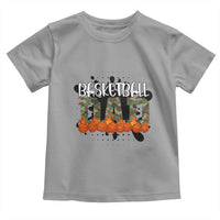 Basketball Dad Toddler T Shirt Camouflage Flame Graphic For Sport Lover - Wonder Print Shop