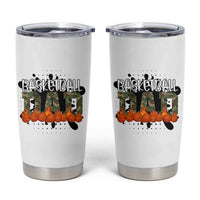 Basketball Dad Tumbler Cup Camouflage Flame Graphic For Sport Lover