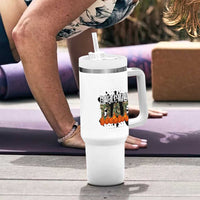 Basketball Dad Tumbler With Handle Camouflage Flame Graphic For Sport Lover