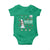Funny Christmas Basketball Snowmen Baby Onesie Hoops For The Holidays Ugly Sweater - Wonder Print Shop